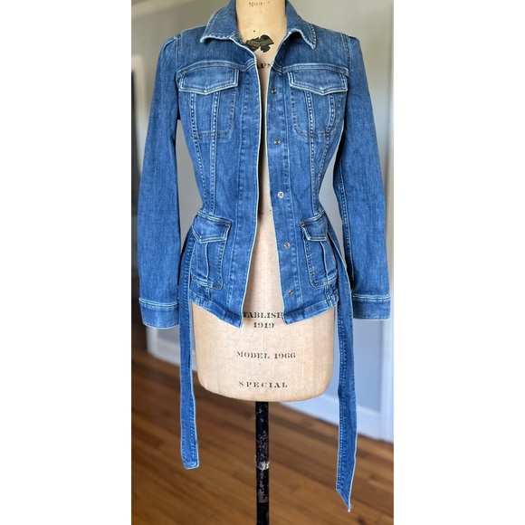 Spanx Denim Jean Jacket Size XS - Picture 2 of 16